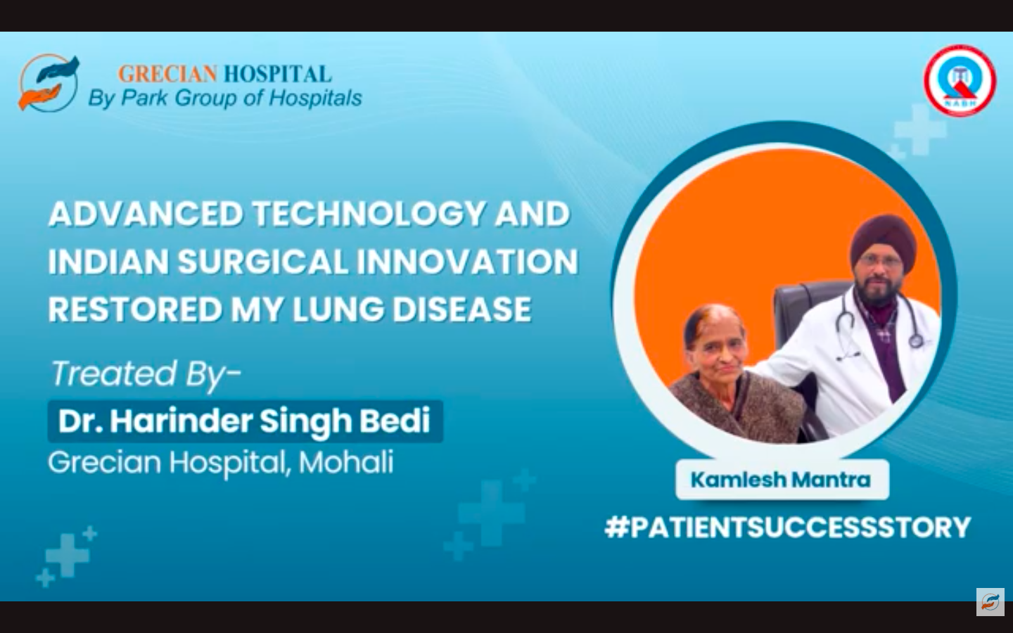 Advanced Lung Surgery Success Story | Thoracic Surgery | Dr. Harinder Singh Bedi